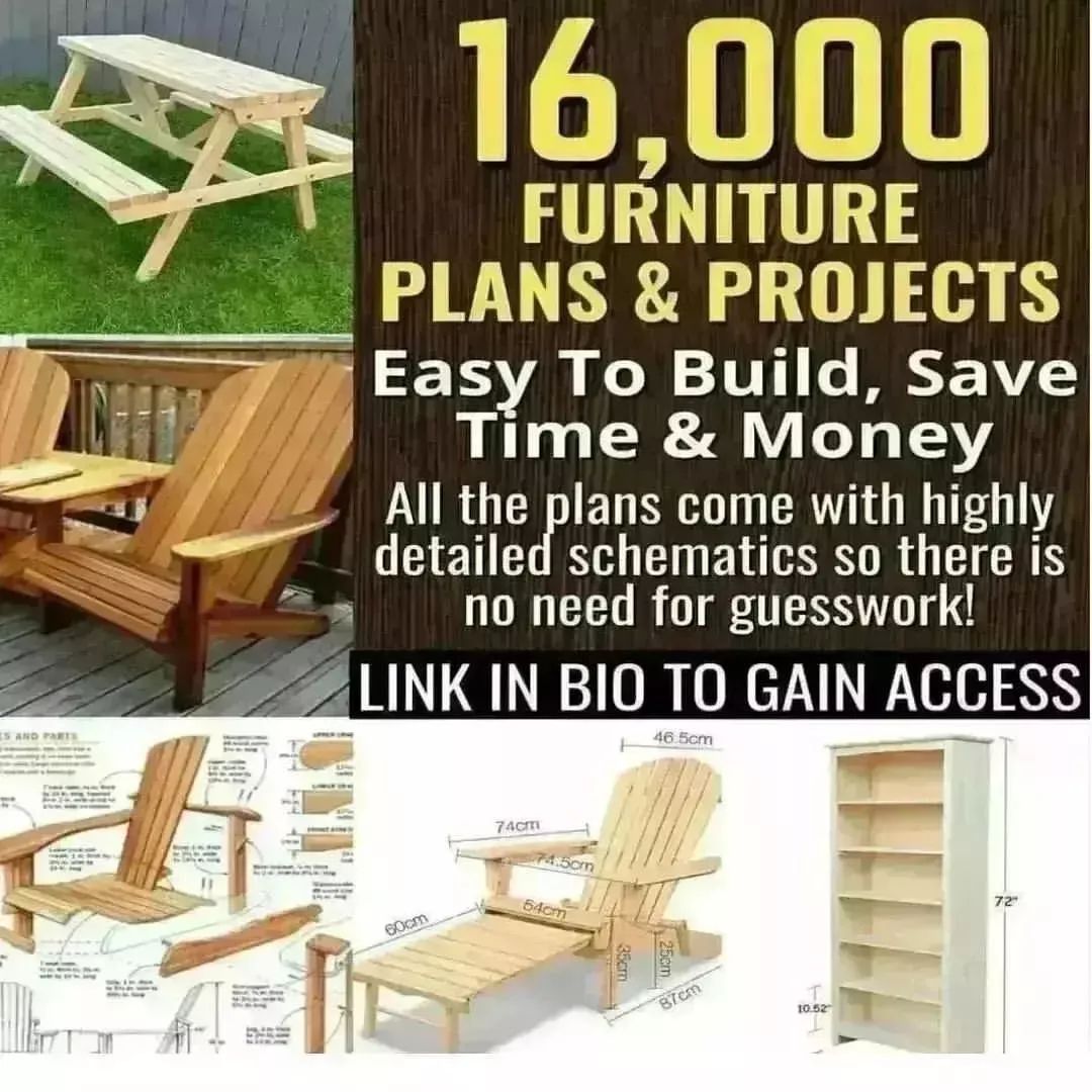 16,000 Furniture Plans and Projects