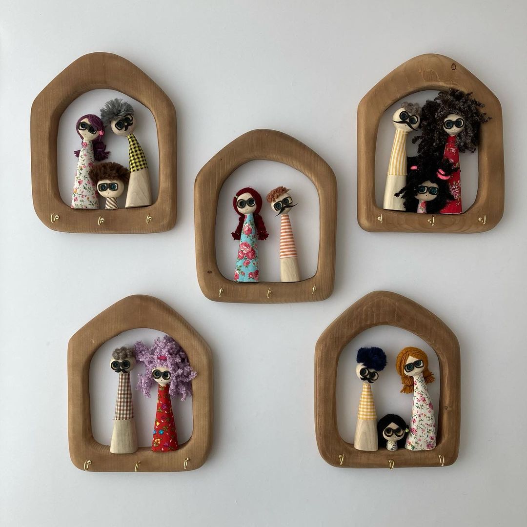 Whimsical Wooden Art Pieces