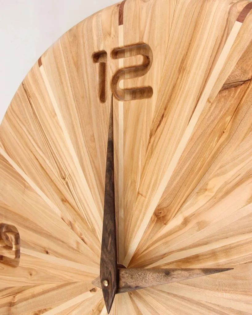 Unique Wooden Wall Clock