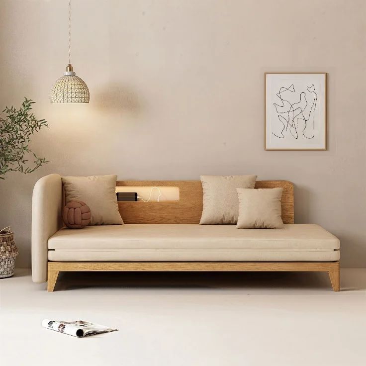 Scandinavian style sofa in a minimalist interior