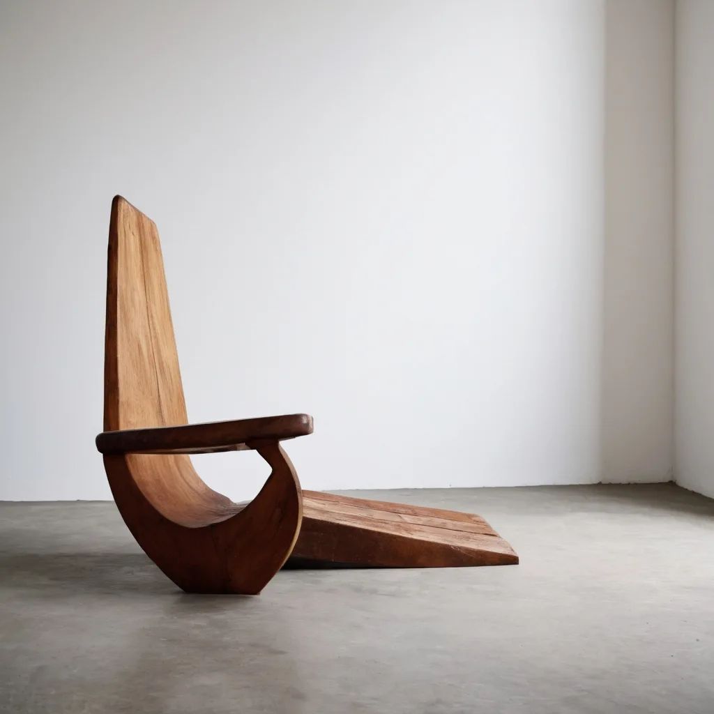 Unique Wooden Sculpture Chair