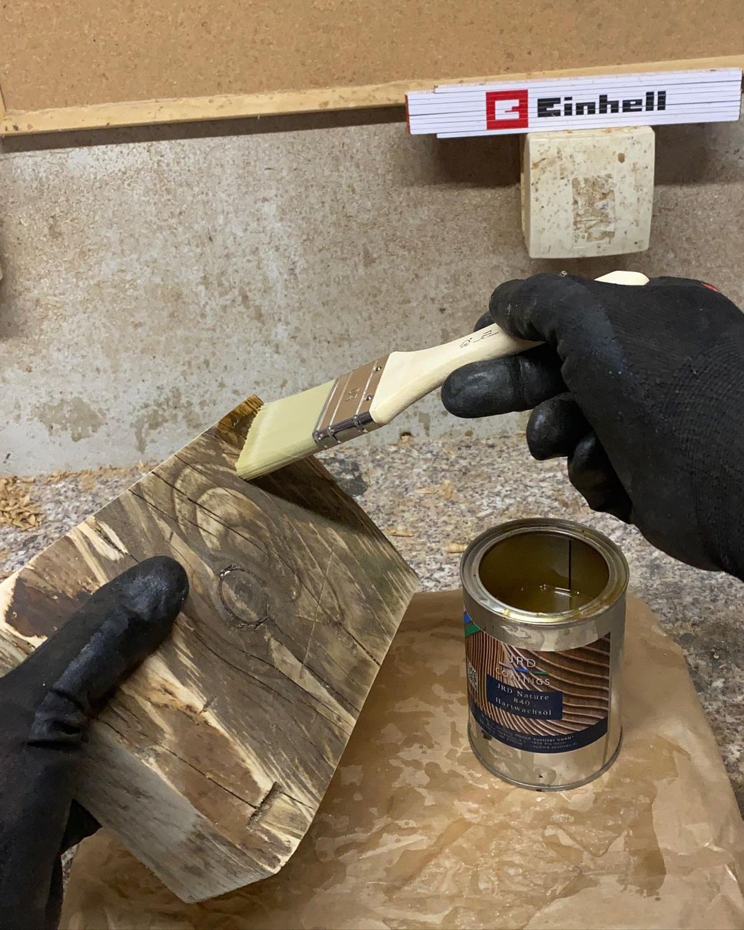 Applying a wood finish