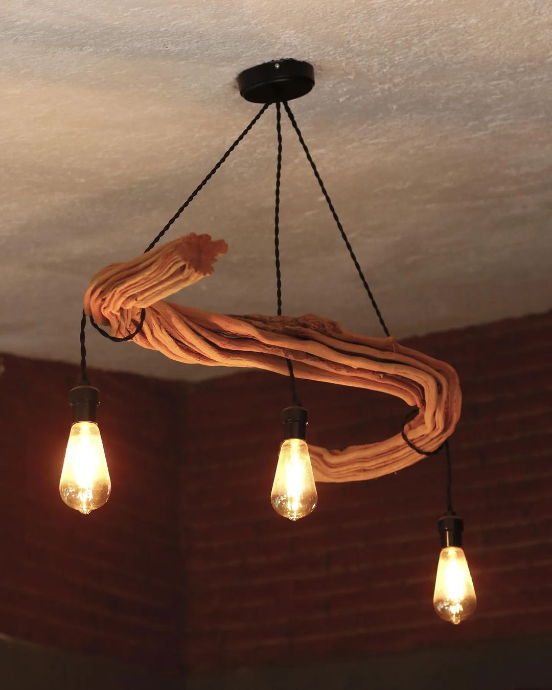 Unique Driftwood Pendant Light