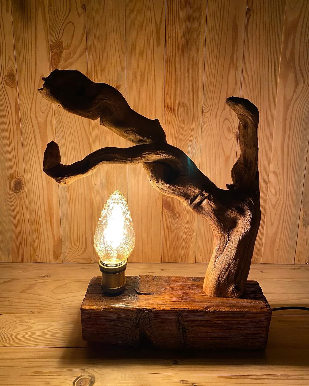 Unique Wooden Lamp