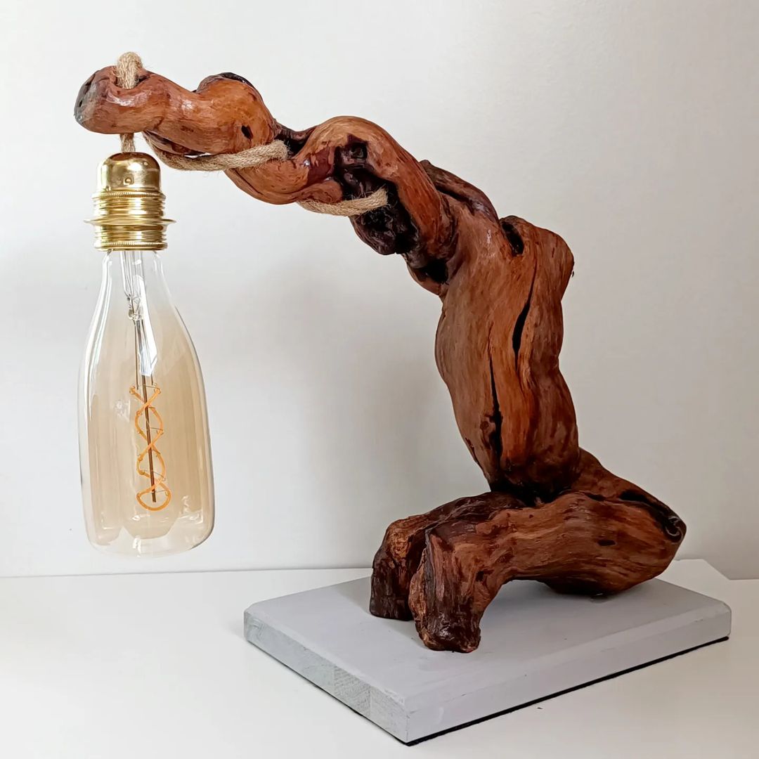 Unique Wooden Lamp Design