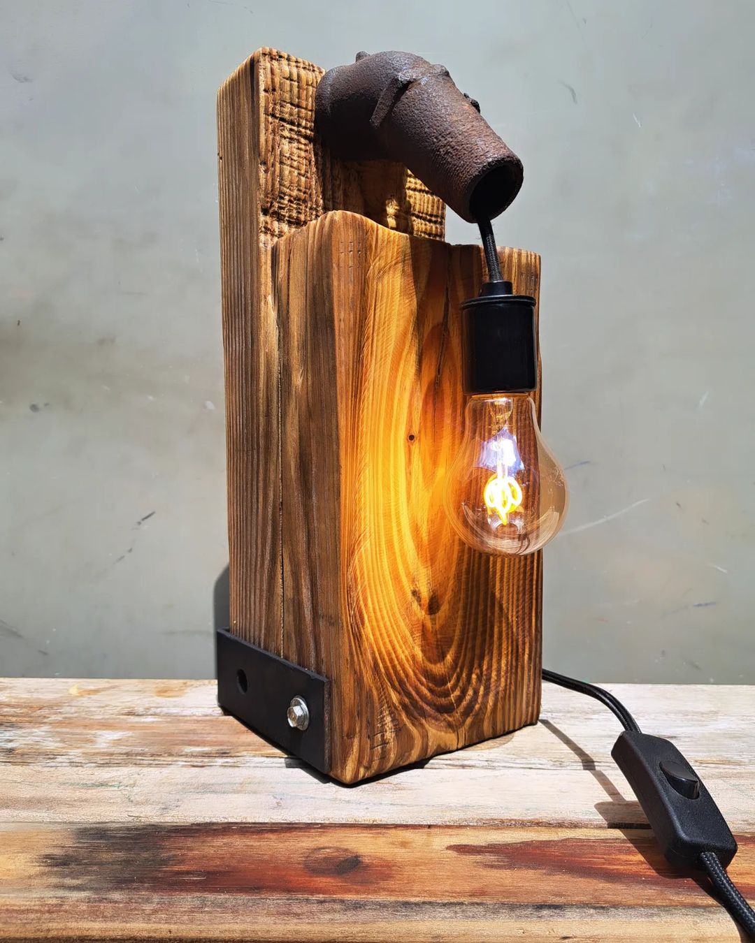 Upcycled Pipe Lamp