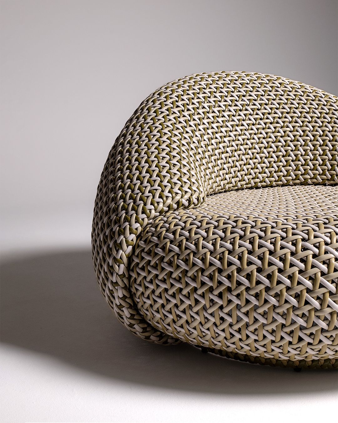 A meticulously woven chair showcasing a blend of craftsmanship and innovative design