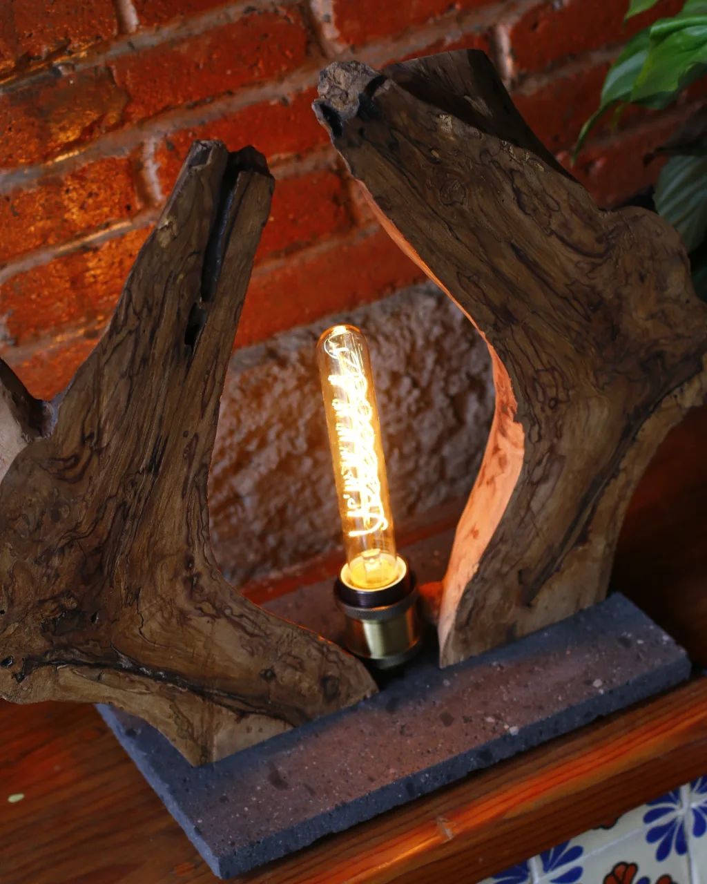 Unique Wooden Lamp