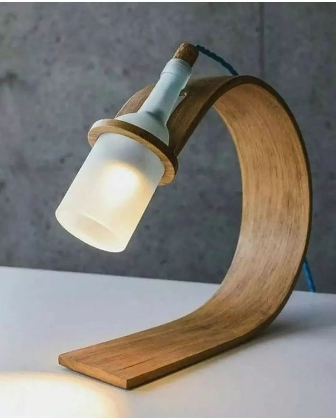 Creative and unique wooden lamp design