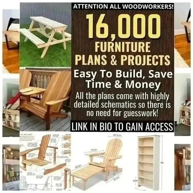 16,000 Furniture Plans and Projects advertisement