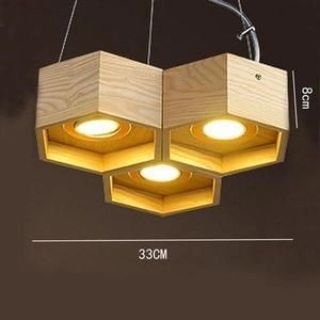 Contemporary Wooden Pendant Light