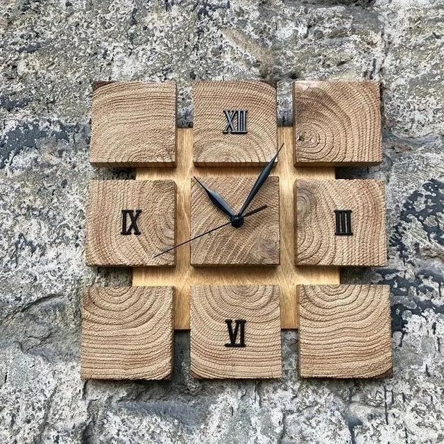 Unique Wooden Wall Clock