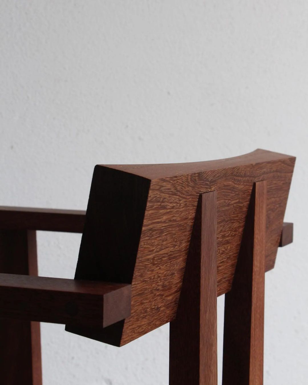 A wooden chair showcasing craftsmanship and design