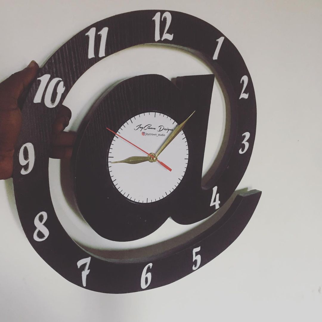 A unique wall clock with a creatively distorted design