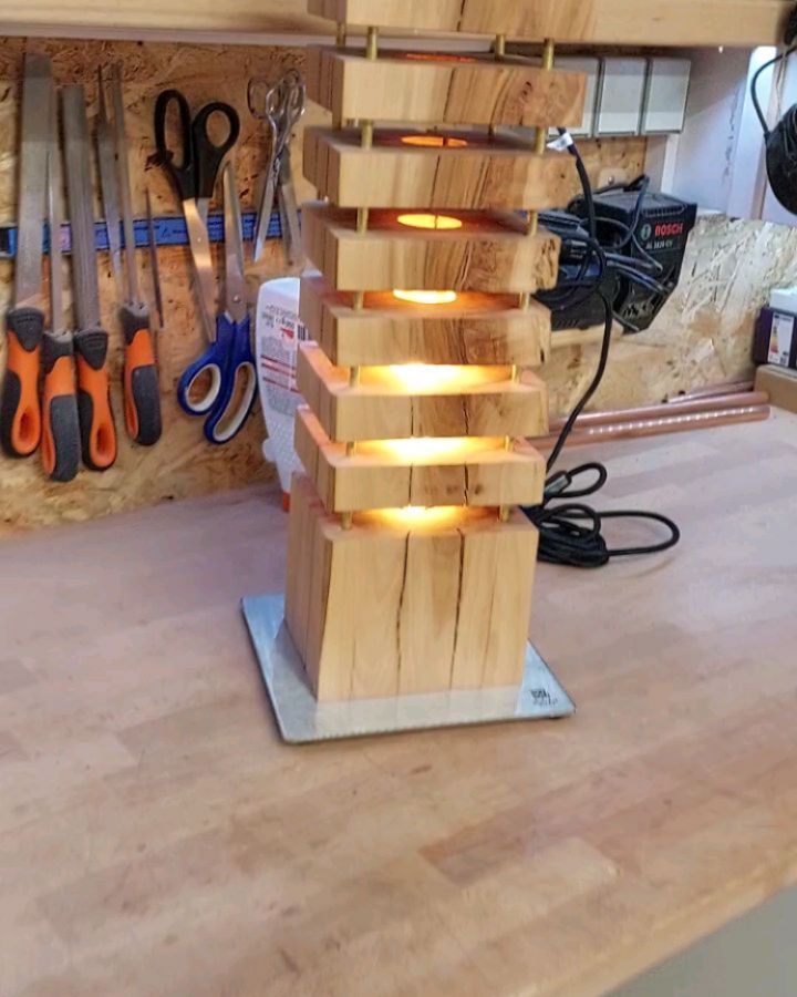 DIY Wooden Lamp