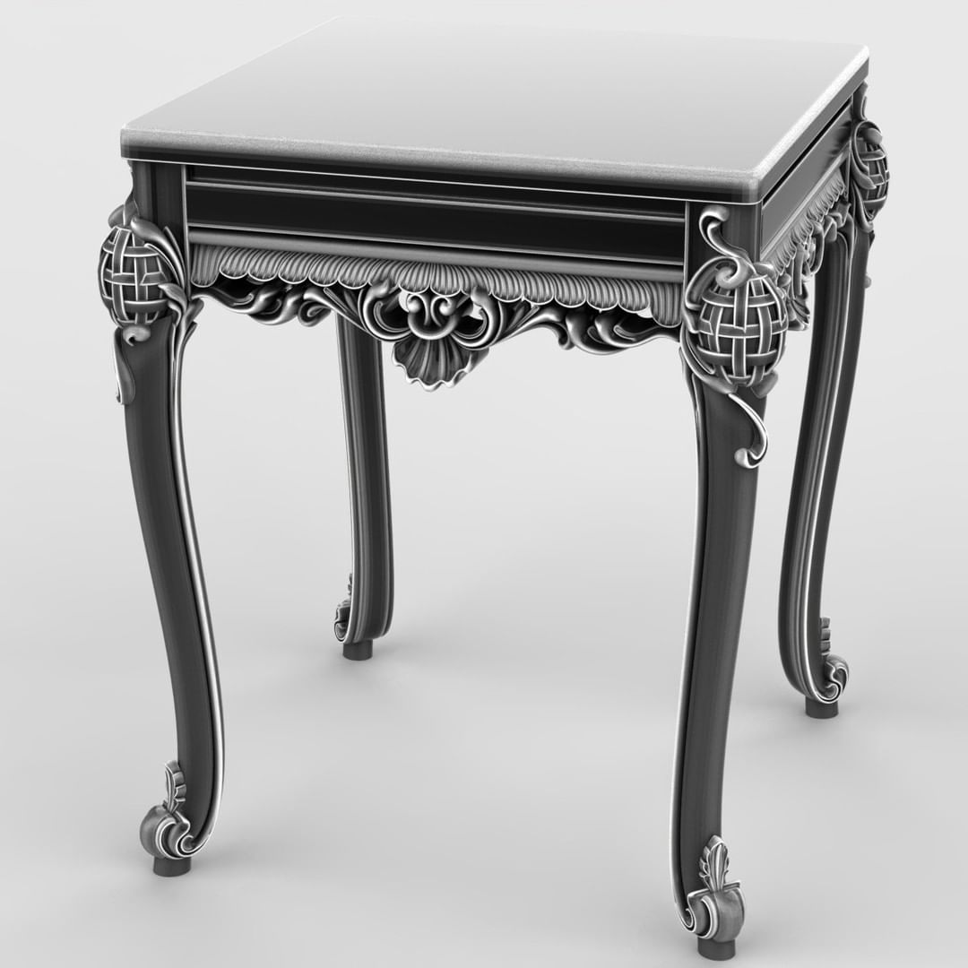 Ornate table with intricate carvings