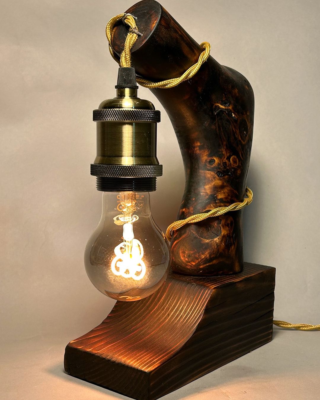 Unique Wooden Lamp Design