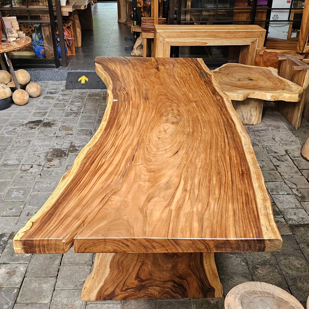 Live edge wooden table