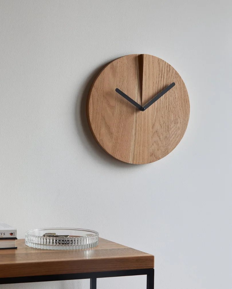 Minimalist Wooden Wall Clock