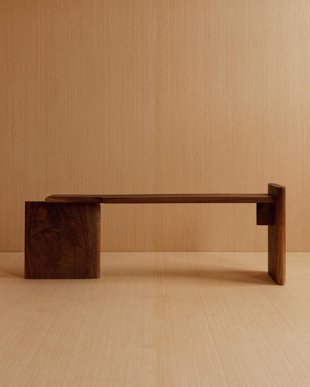 Minimalist Wooden Bench Design