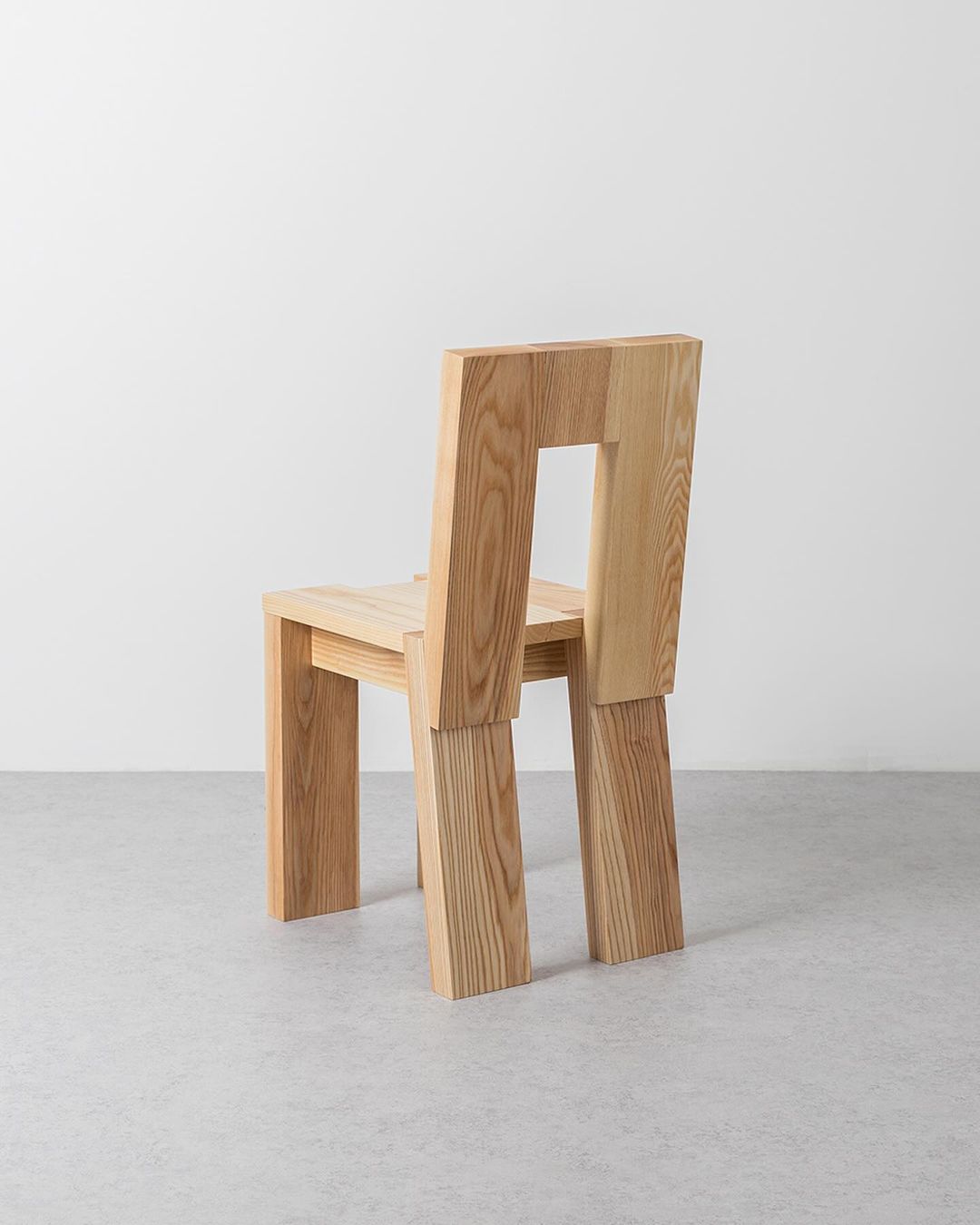 Minimalistic wooden chair