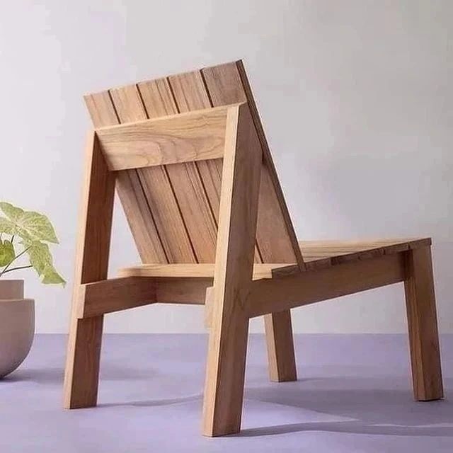 A uniquely designed chair with an interesting visual twist