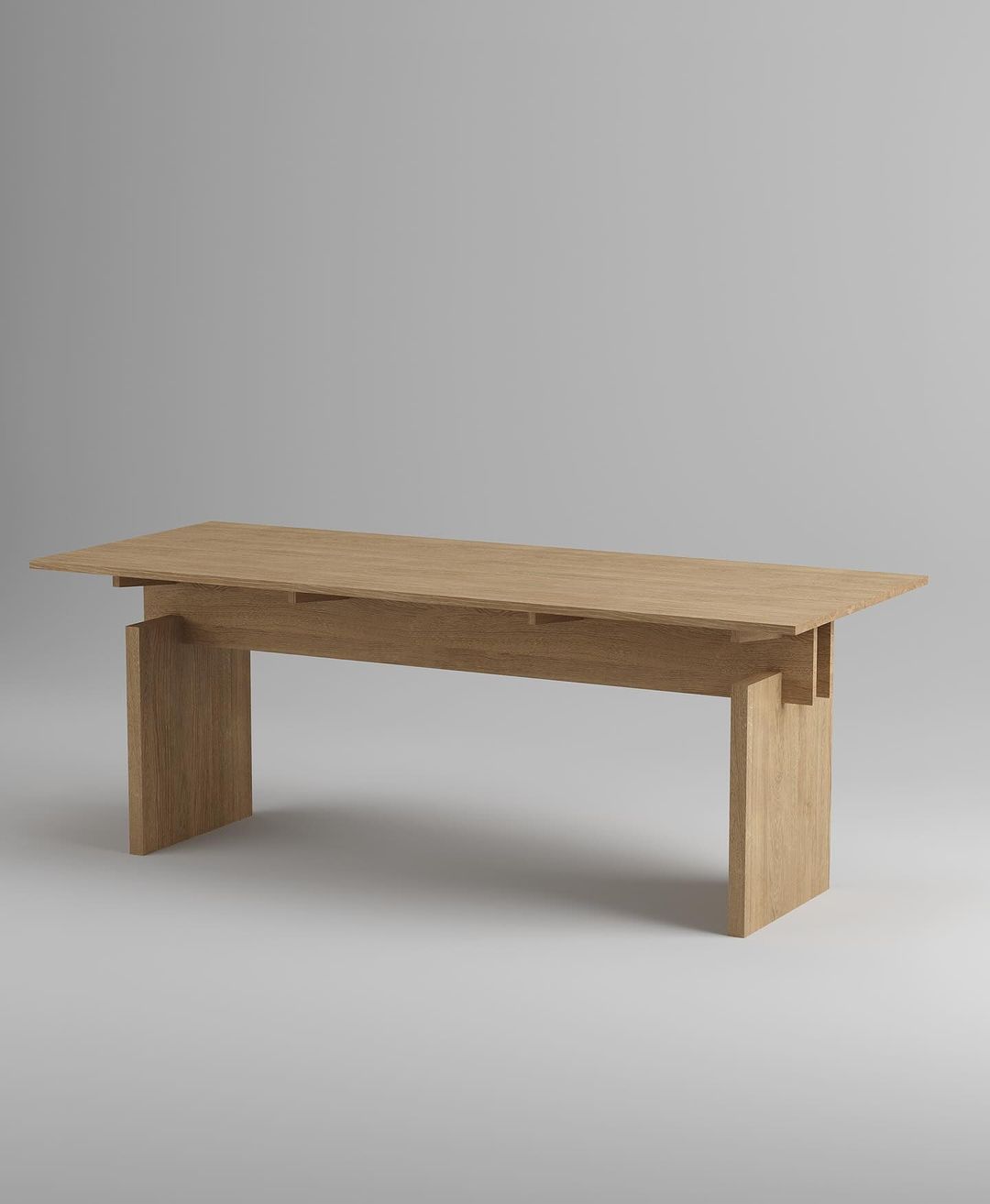 Minimalist wooden table