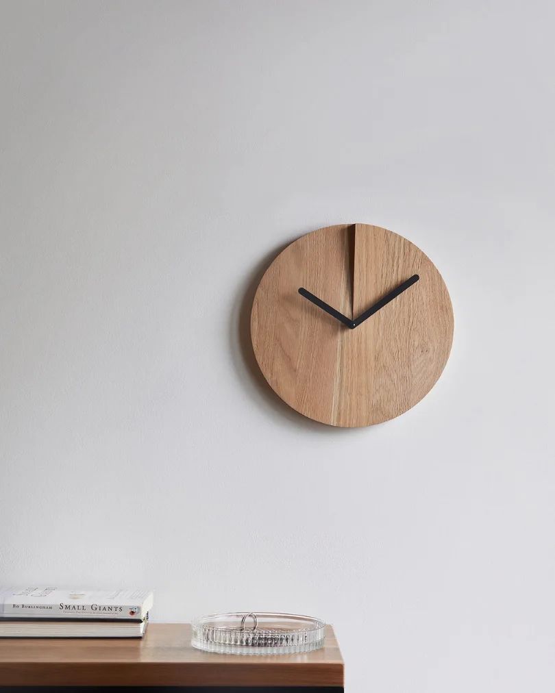 Minimalist Wooden Wall Clock