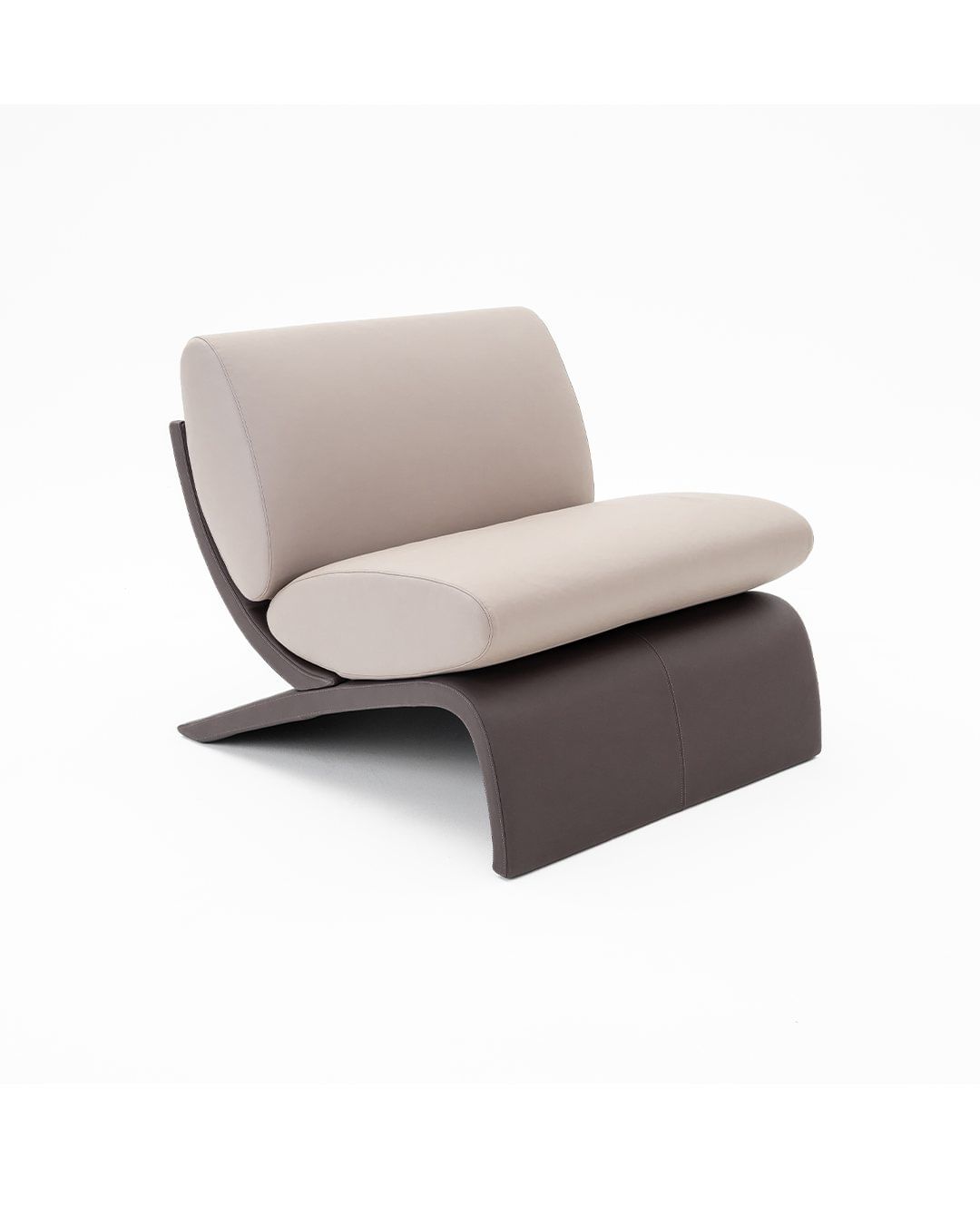 Modern chair design with dual-tone upholstery