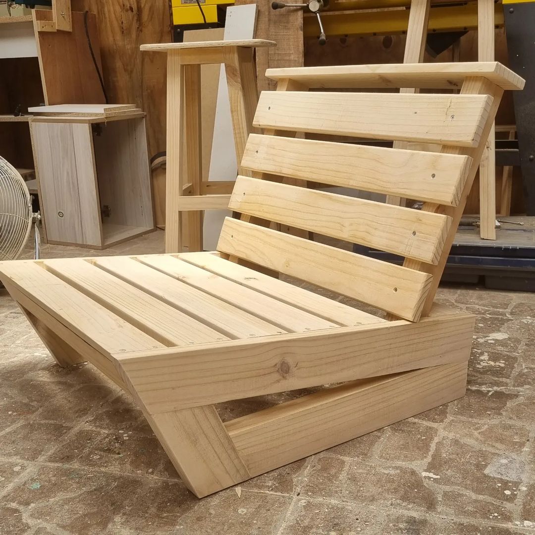 Handcrafted Wooden Lounge Chair