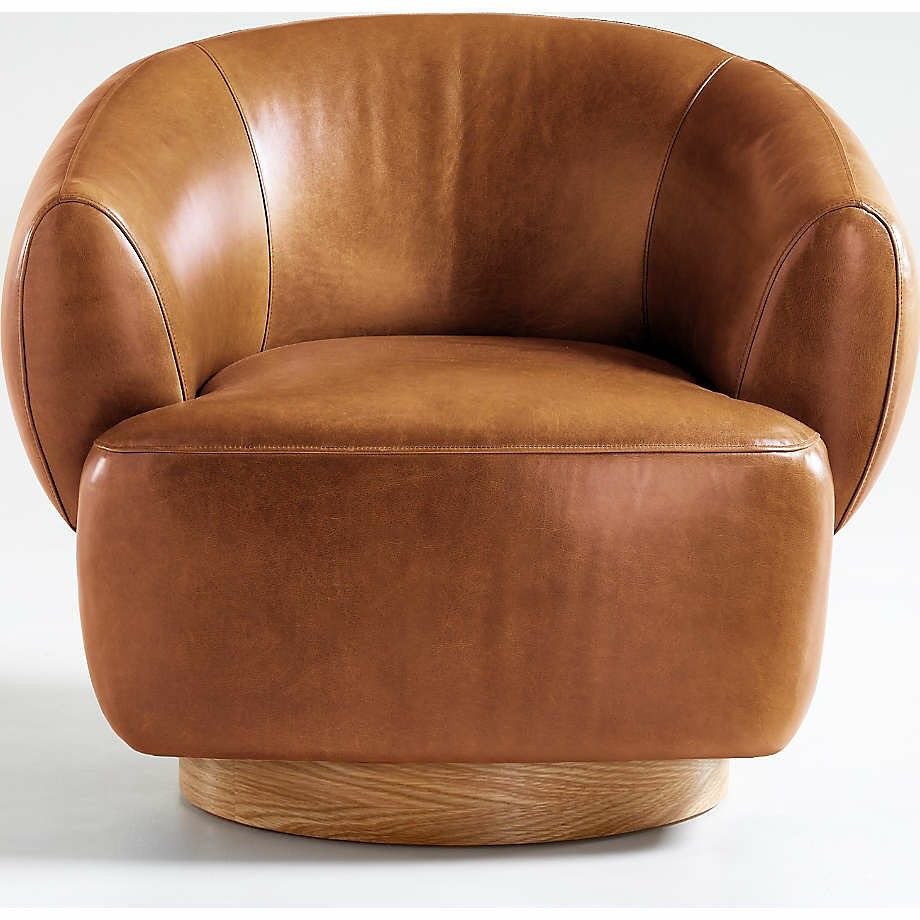 Stylish Leather Swivel Chair