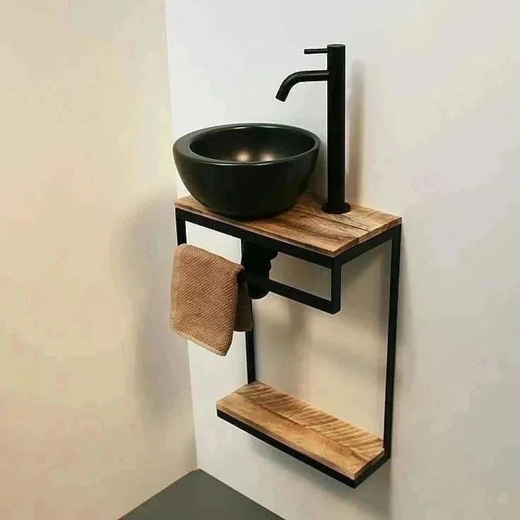 A modern, minimalist washbasin design