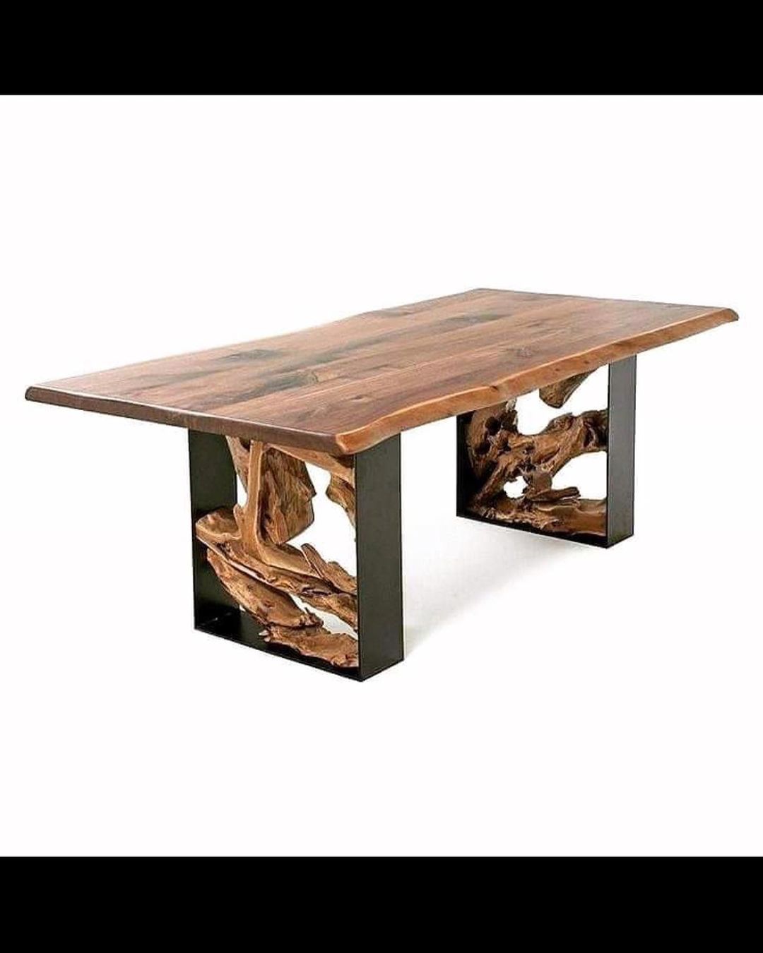 A modern and rustic coffee table