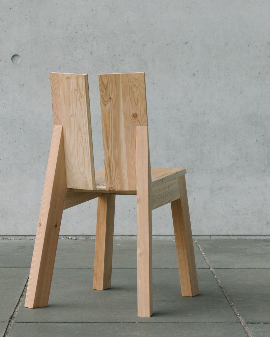 A modern wooden chair design