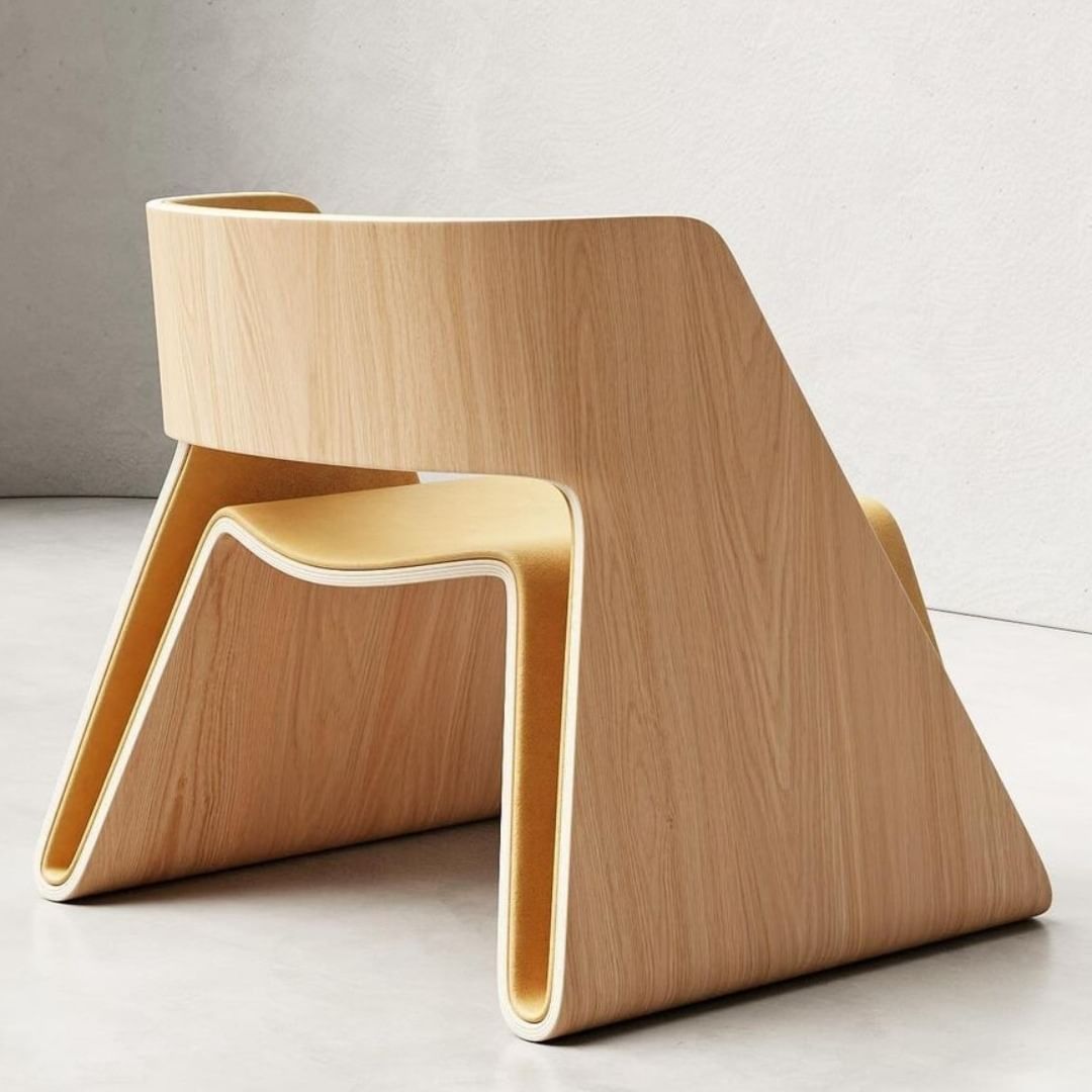 A sleek, contemporary chair with an innovative design