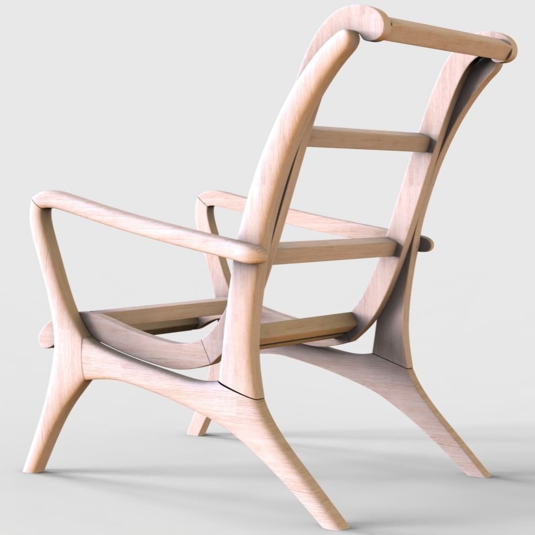 Stylish Wooden Rocking Chair