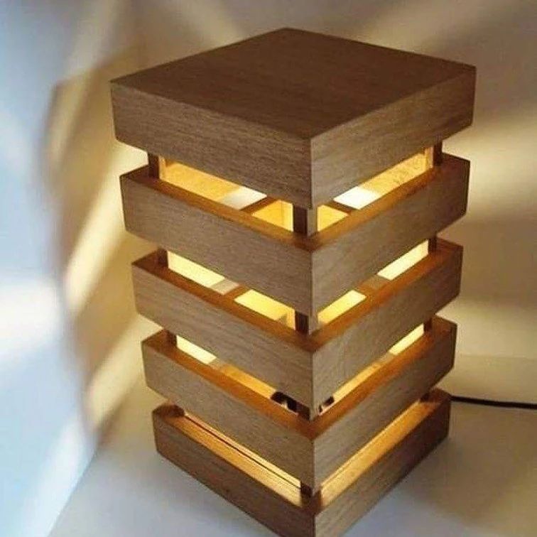 Modern Wooden Table Lamp