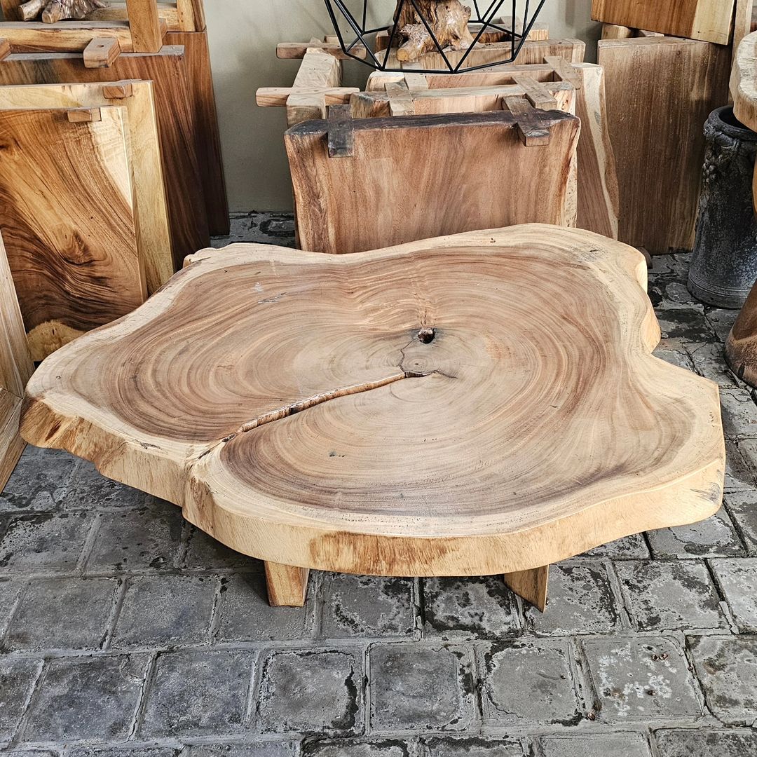 Unique wooden coffee table