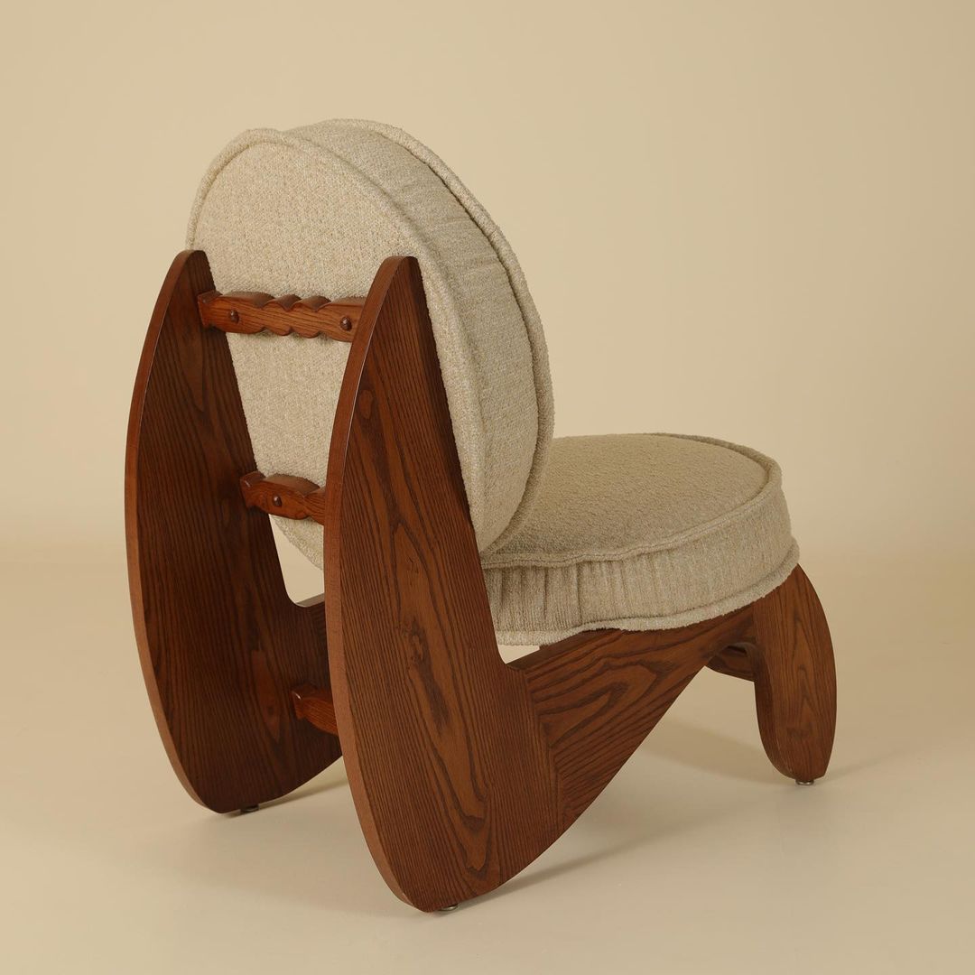 A unique rocking chair with a minimalist design