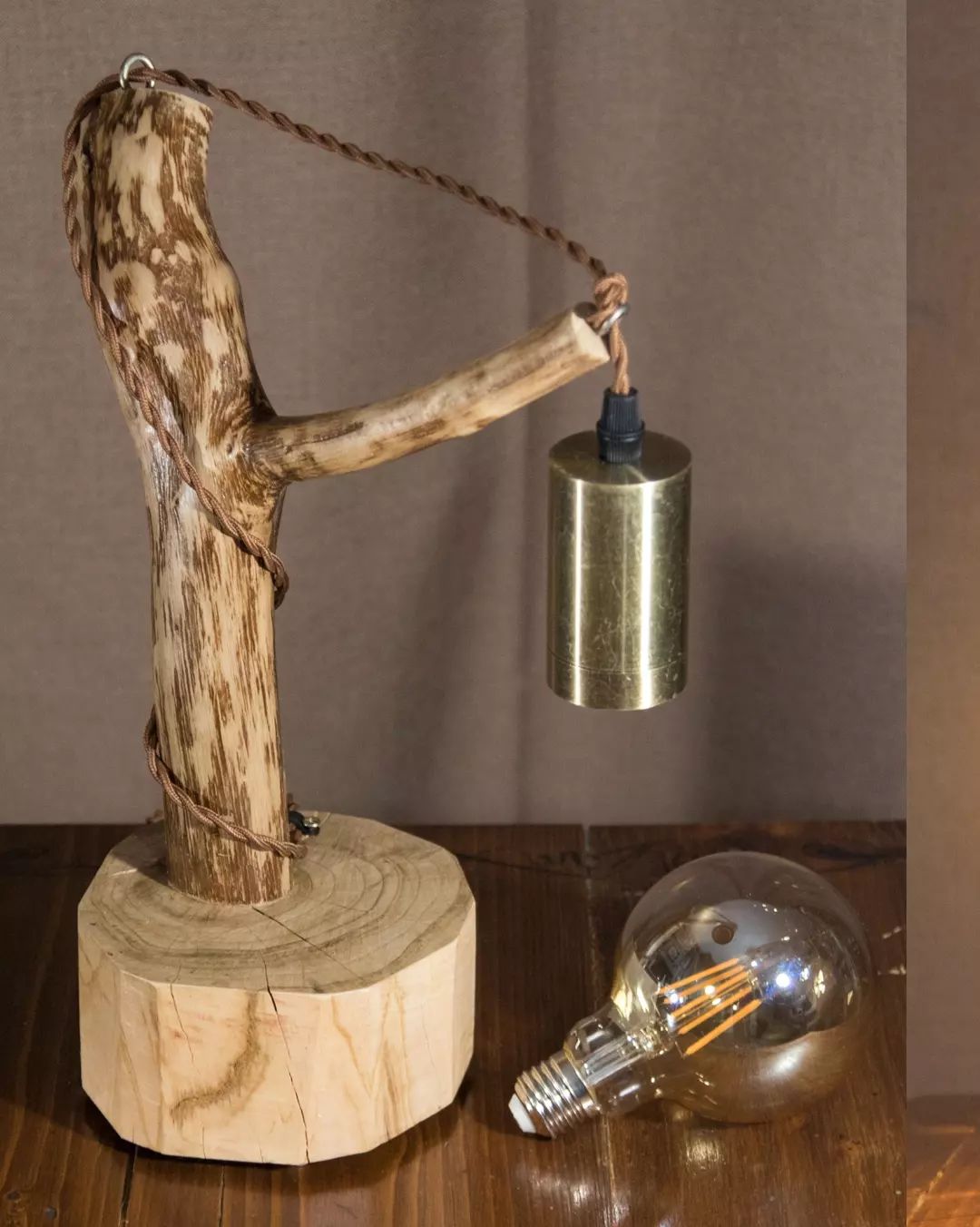 Rustic DIY Lamp