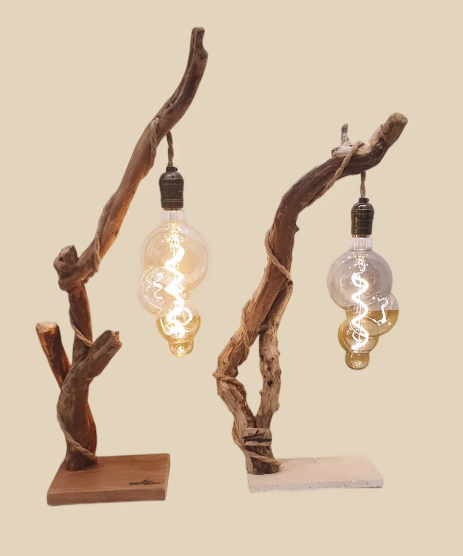 Rustic Driftwood Lamps