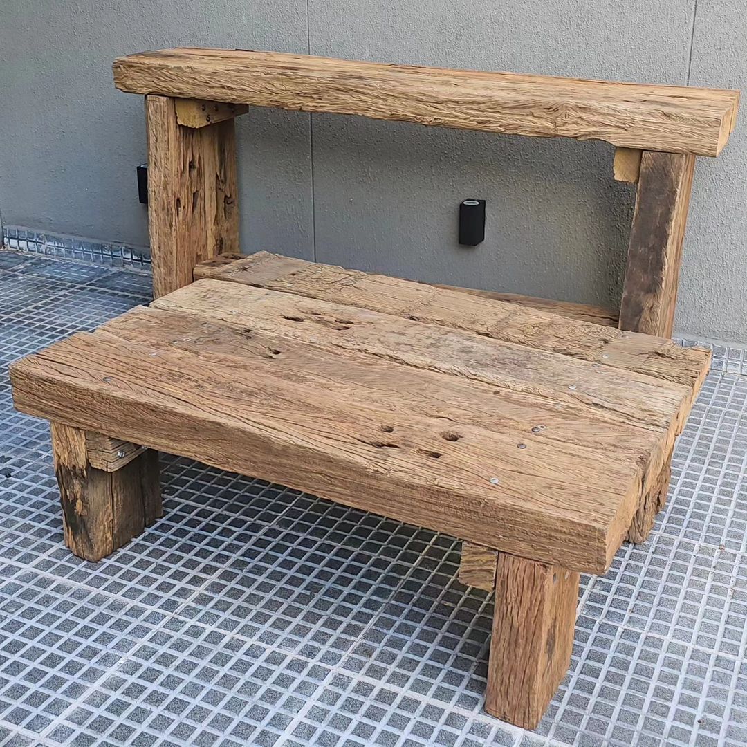 Rustic Wooden Bench