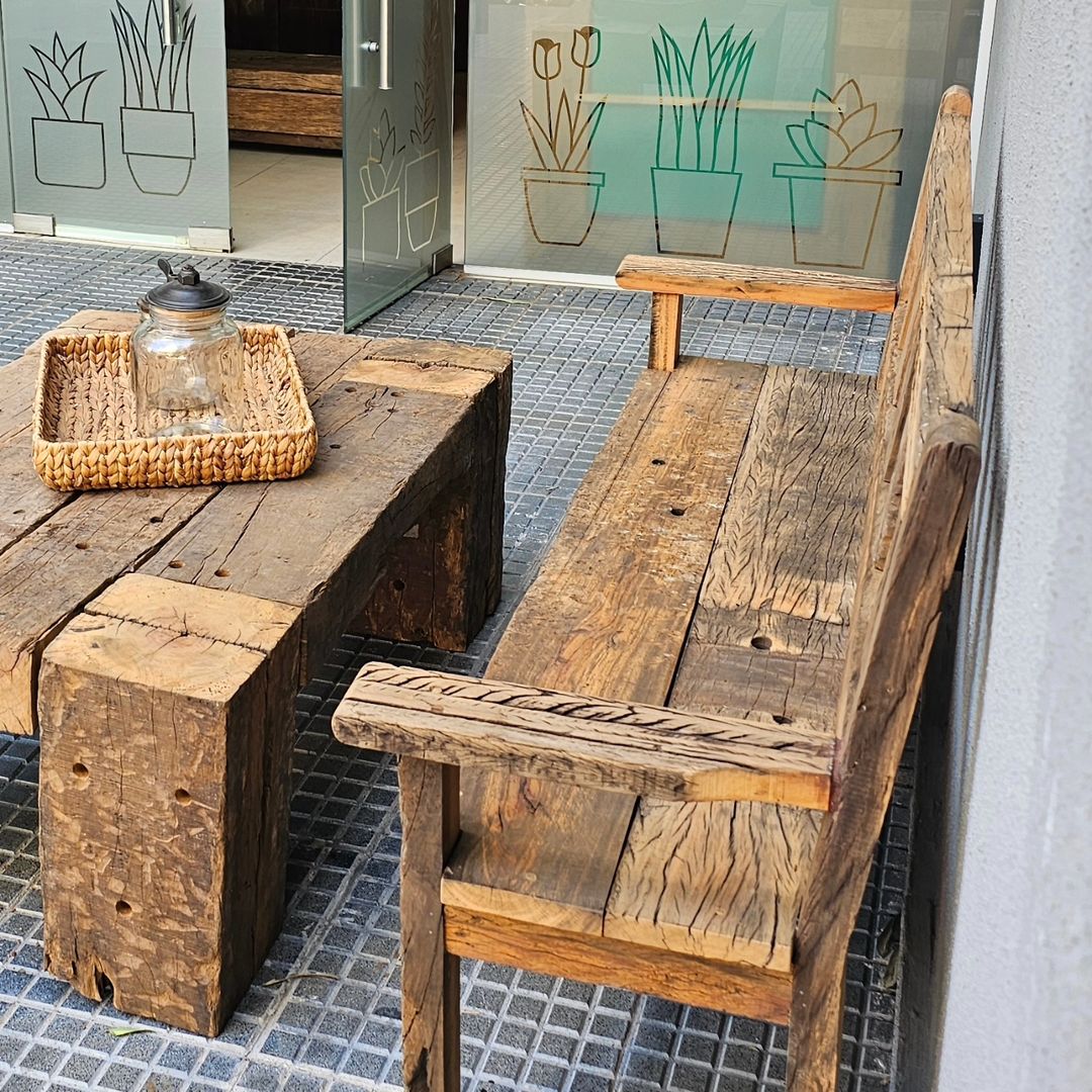 Rustic Outdoor Seating Area