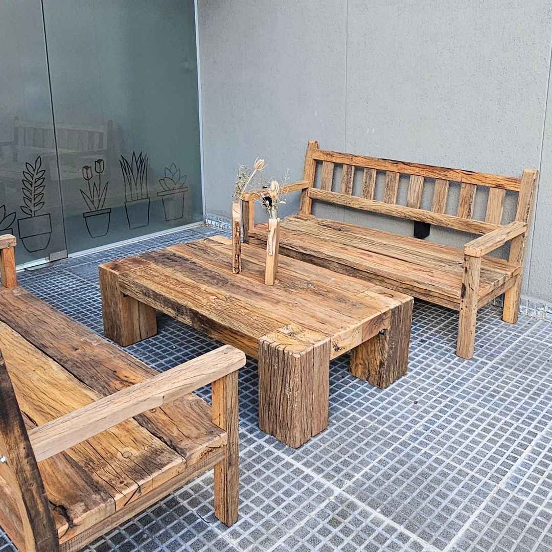 Rustic Outdoor Seating Arrangement