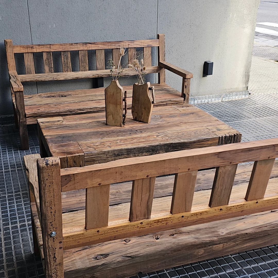 Rustic Outdoor Seating Area