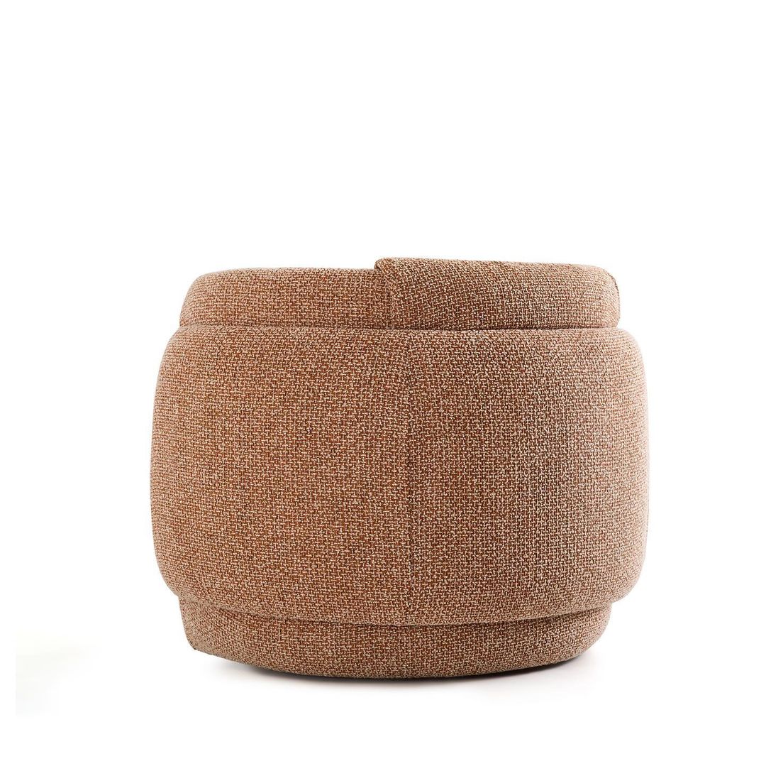 Stylish and functional brown textured ottoman