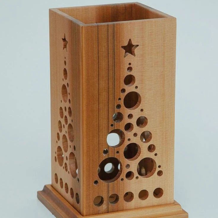 Stylish Wooden Pencil Holder