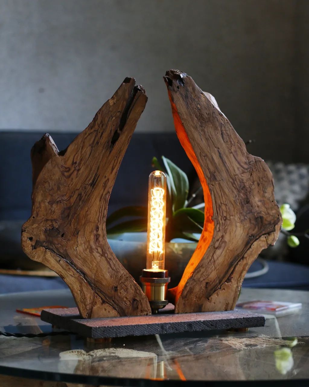 Unique Wooden Lamp