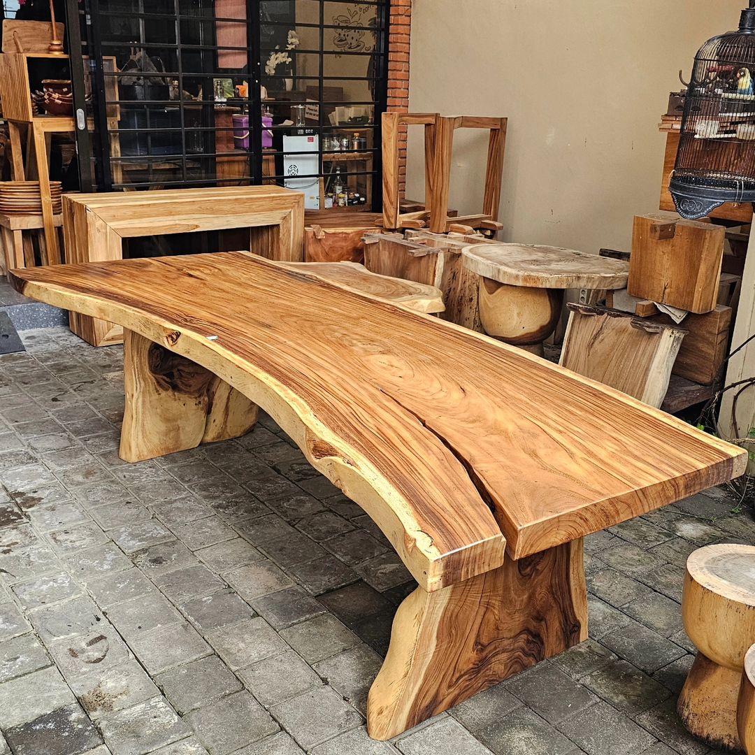 Hand-crafted natural wood furniture