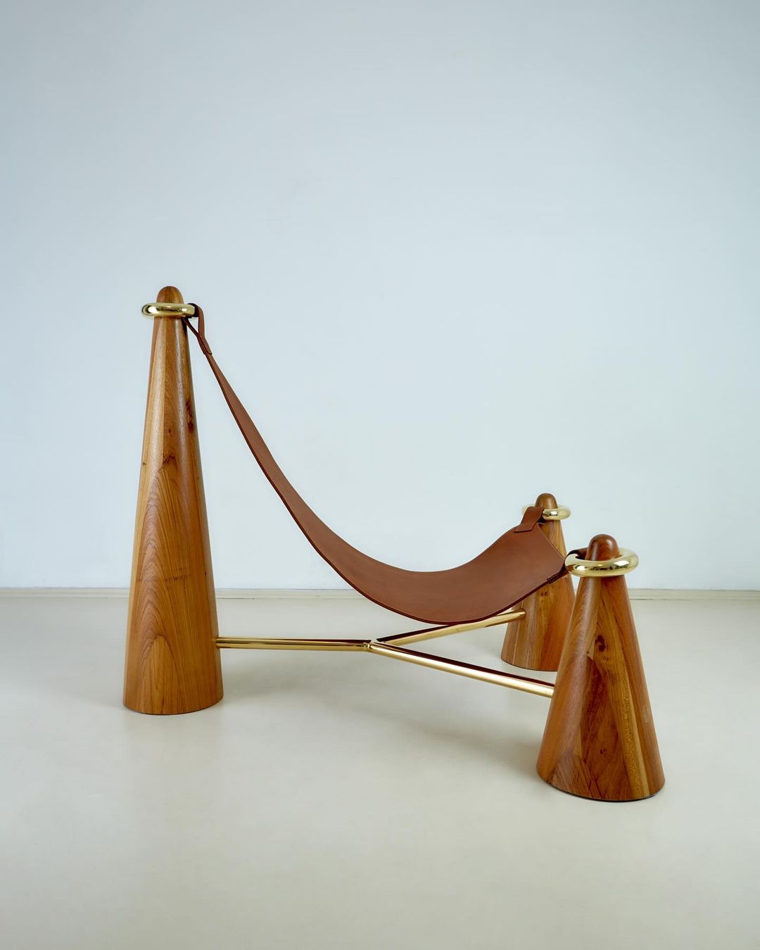 Unique Wooden and Leather Hammock